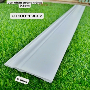 Len Chân Tường Nhựa PS Trắng 9.8cm CT100-1-43.2