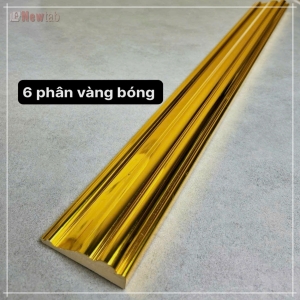Phào Chỉ  Màu Vàng Bóng SK-60VB Chỉ tường 6cm độ dày 2cm vàng bóng