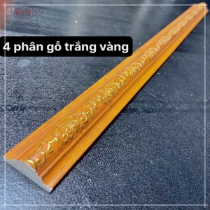 Phào Chỉ Nhựa Ps - Chỉ Tường 4cm - Màu Gỗ