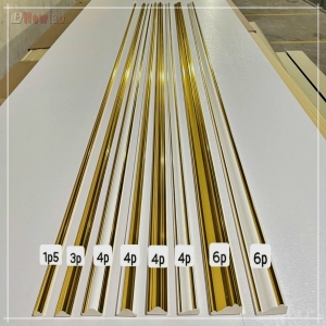 Phào Chỉ Nhựa Ps - Vàng bóng 1.5-6 cm