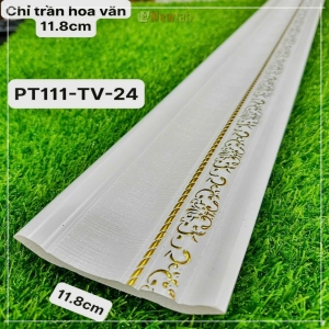 Phào Chỉ Trần Nhựa PS Hoa Văn 11.8cm PT111-TV-24
