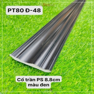 Phào Cổ Trần Nhựa PS Đen 8.8cm PT80D-48
