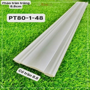 Phào Cổ Trần Nhựa PS Trắng 8.8cm PT80-1-48