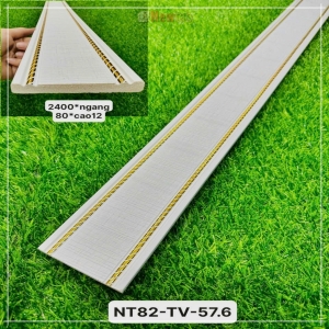 Phào Ngang Nhựa PS Hoa Văn 8cm NT82-tv-57.6