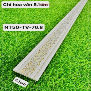Phào Nhựa PS Chỉ Hoa Văn 5.1cm NT50-TV-76.8