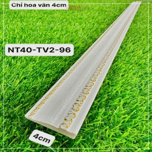 Phào Nhựa PS Chỉ Vân Vàng 4cm NT40-TV2-96