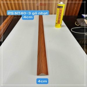 Phào Nhựa PS Gỗ Nhạt 4cm NT40-3