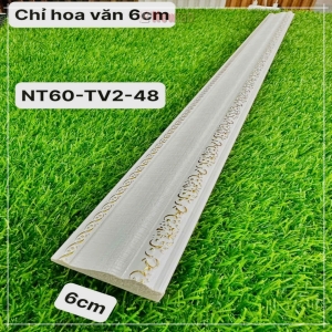 Phào Nhựa PS Hoa Văn 6cm NT60-TV2-48