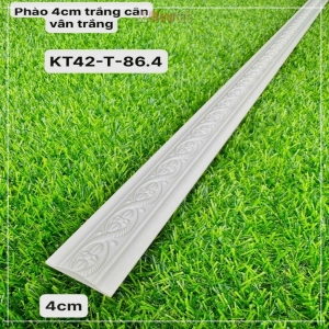 Phào Nhựa PS Trắng Cân 4cm KT43-T-86.4 Phào Nhựa PS Trắng Cân 4cm KT43-T-86.4