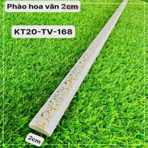 Phào Nhựa PS Trắng Hoa Văn 2cm KT20-TV-168 Phào Nhựa PS Trắng Hoa Văn 2cm KT20-TV-168