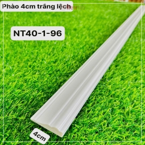 Phào Nhựa PS Trắng Lệch 4cm NT40-1-96 Phào Nhựa PS Trắng Lệch 4cm NT40-1-96