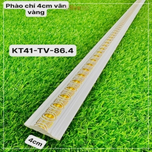 Phào Nhựa PS Vân Vàng 4cm KT-41-TV-86.4 Phào Nhựa PS Vân Vàng 4cm KT-41-TV-86.4