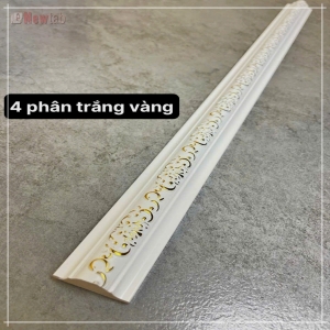 Phào Chỉ Màu Trắng Vân Vàng SK-40TV