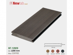 Sàn Gỗ Nhựa Ngoài Trời Đặc - Màu Cafe