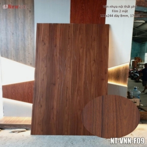 Tấm Nhựa Nội Thất PVC Phủ Film 2 Mặt – Đẳng Cấp Và Thẩm Mỹ- mã F09