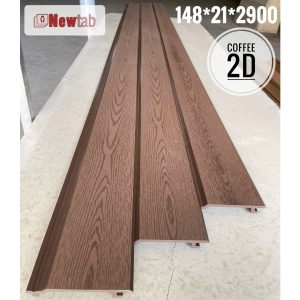 Tấm Ốp 1 Sóng Vân Gỗ 2D Ngoài Trời- Màu Coffee