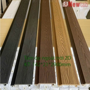 Tấm Ốp 1 Sóng Vân Gỗ 2D Ngoài Trời Nhiều Màu