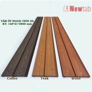 Tấm Ốp 1 Sóng Vân Gỗ 3D Ngoài Trời Nhiều Màu