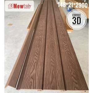 Tấm Ốp 1 Sóng Vân Gỗ 3D Ngoài Trời- Màu Coffee