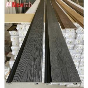 Tấm Ốp 1 Sóng Vân Gỗ 2D Ngoài Trời- Màu Xám