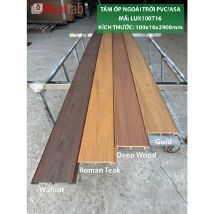Tấm Ốp 1 Sóng Vân Gỗ  Ngoài Trời Phủ ASA