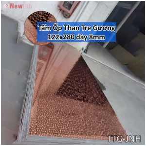 Tấm Ốp Than Tre 8mm - Giọt Nước Hồng - Mã JNH
