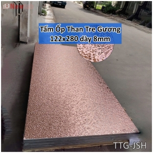 Tấm Ốp Than Tre 8mm - Sóng Nước Hồng - Mã JSH