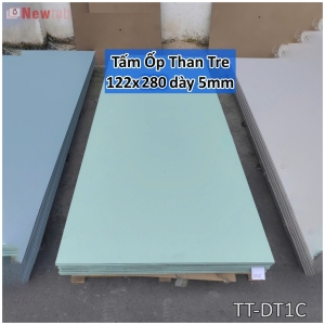 Tấm Ốp Than Tre Đơn Sắc - Màu Xanh La Pastel - Mã DT1C