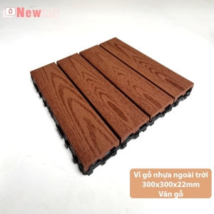 Vi Gỗ Nhựa vân gỗ Ngoài Trời - Màu Nâu Đỏ Vi Gỗ Nhựa vân gỗ Ngoài Trời - Màu Nâu Đỏ