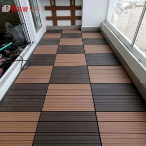 Vi Gỗ Nhựa Vân Sọc Ngoài Trời - Màu Vàng